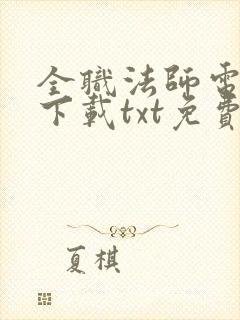 全职法师电子书下载txt免费下载