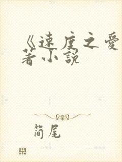 《速度之爱》原著小说