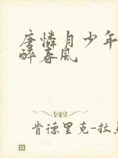 唐怜月少年白马醉春风