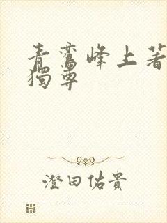 青鸾峰上著一剑独尊