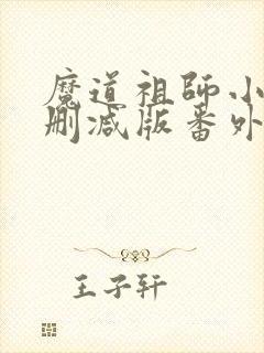 魔道祖师小说无删减版番外封面