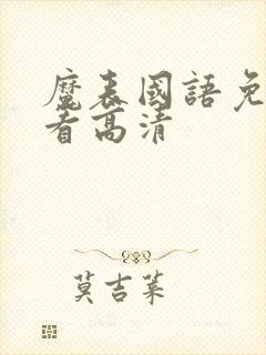 魔表国语免费观看高清