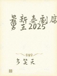 最新泰剧腐剧双男主2025封面