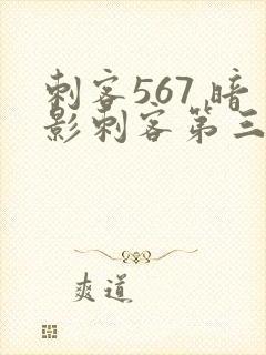 刺客567 暗影刺客第三季封面