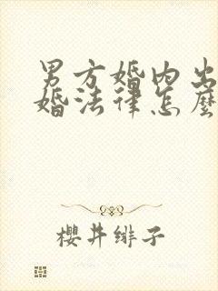 男方婚内出轨离婚法律怎么处理