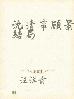 沈清宁顾景琛大结局封面