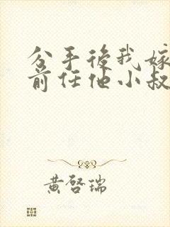 分手后我嫁给了前任他小叔by暮色酒歌