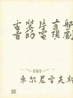 古装片有哪些好看的电视剧封面