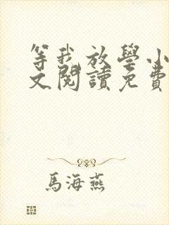 等我放学小说全文阅读免费