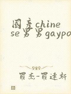 国产chinese男男gayporn网站