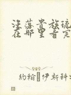 没落贵族琉璃川在哪里看完整版