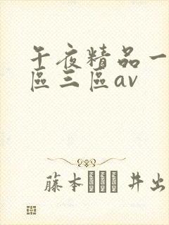 午夜精品一区二区三区av