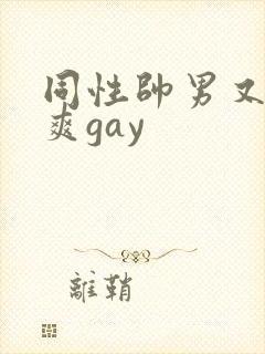 同性帅男又粗又爽gay