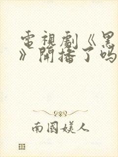 电视剧《黑白局》开播了吗