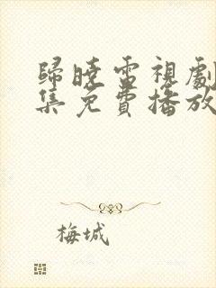 归晓电视剧40集免费播放