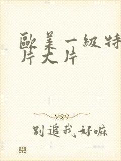 欧美一级特黄大片大片