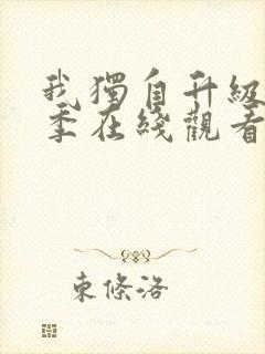 我独自升级第二季在线观看免费