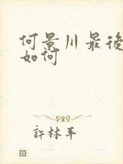 何景川最后结局如何