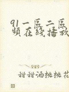 91一区二区视频在线播放