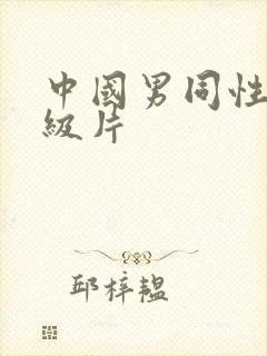 中国男同性恋一级片