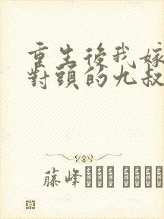 重生后我嫁给死对头的九叔