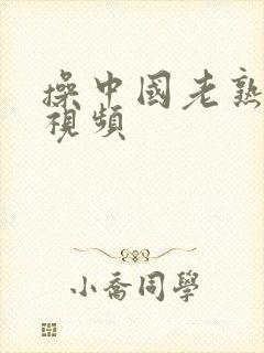 操中国老熟女逼视频封面