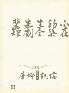 裴先生的小撩精短剧全集在线封面