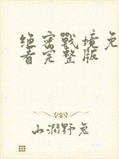 绝密战境免费观看完整版封面