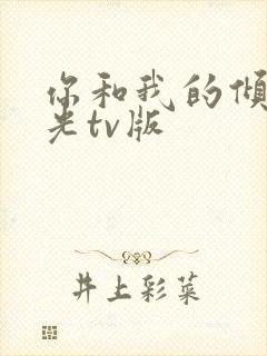 你和我的倾城时光tv版