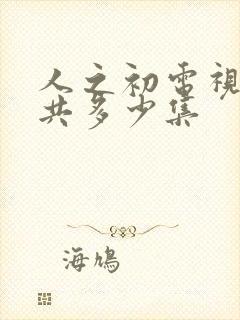 人之初电视剧一共多少集封面