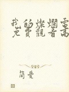 我的灿烂电视剧免费观看高清