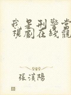 我是刑警当道电视剧在线观看免费