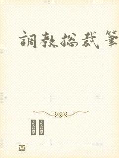 调教总裁笔趣阁