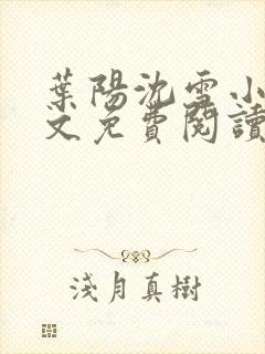 叶阳沈雪小说全文免费阅读最新章节