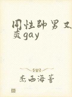 同性帅男又粗又爽gay