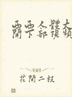 西西人体大胆瓣开下部视频