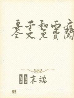 妻子和雨夜小说全文免费阅读