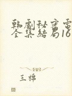 韩剧秘密电视剧全集结局16集免费