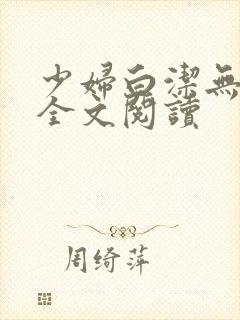 少妇白洁无删减全文阅读封面