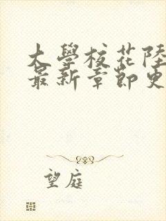 大学校花陆冰嫣最新章节更新时间