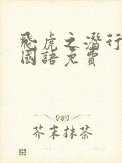 飞虎之潜行极战国语免费封面