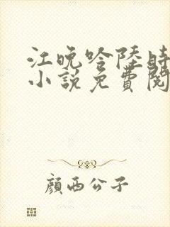 江晚吟陆时今的小说免费阅读