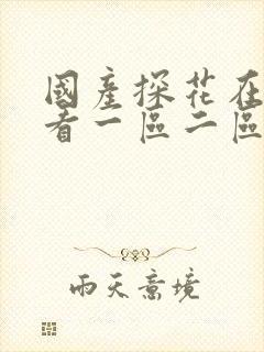 国产探花在线观看一区二区