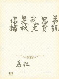 你是我兄弟在线播放免费观看全集高清封面