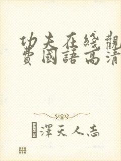 功夫在线观看免费国语高清