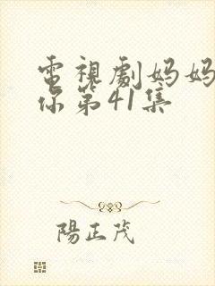 电视剧妈妈在等你第41集封面