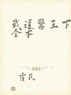 武道医王下载 全本