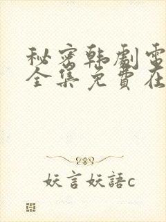 秘密韩剧电视剧全集免费在哪看啊封面