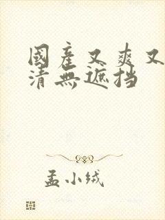 国产又爽又黄高清无遮挡