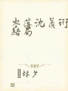 岑落沈羡珩番外结局